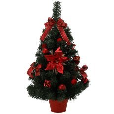 Weihnachtsbaum 60 cm, Rot-Gold *0133