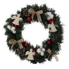 Weihnachtskranz 40 cm mit Dekoration *0010