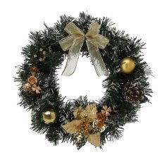 Goldener Weihnachtskranz, 40 cm *0089