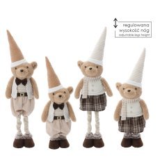 Weihnachtsbär mit verstellbaren Beinen, 55–80 cm, beige, Junge/Mädchen *0393