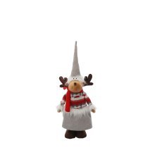 Weihnachtsrentier mit verstellbaren Beinen, 50–65 cm, grau, Mädchen/Junge *0454