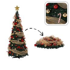 Faltbarer künstlicher Weihnachtsbaum 120 cm – Lidia, 60 LED *1895