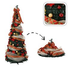Faltbarer künstlicher Weihnachtsbaum Giada, 180 cm, mit 150 LEDs *1932