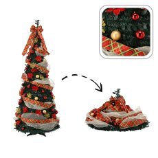 Klappbarer künstlicher Weihnachtsbaum 150 cm – GIADA 100 LED *1949