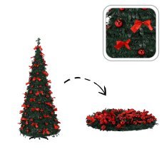 Zusammenklappbarer künstlicher Weihnachtsbaum 120 cm – NINA mit 60 LEDs *1987