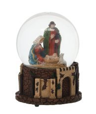 Weihnachtliche Schneekugel – Heilige Familie, 10 x 15 cm *3288