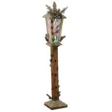 Weihnachtliche LED-Holzlaterne, 20 x 20 x 120 cm *3301