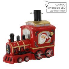 Weihnachtsbaumständer in Zugform mit LED-Beleuchtung, 61 x 30,5 x 53 cm *4025