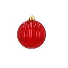 Set mit 30 Christbaumkugeln in einer Röhre, 7 cm, goldfarben / silberfarben / rot *5213