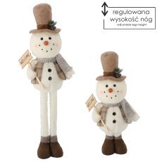 Weihnachtsdekoration – Schneemann mit Hut, 80–116 cm, mit Teleskopbeinen *6593