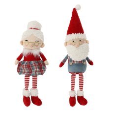 Weihnachtsdeko – Oma/Opa, 66 cm, mit baumelnden Beinen *6616