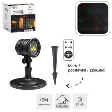 Weihnachtlicher LED-Projektor – rot-grüner Laser *7606
