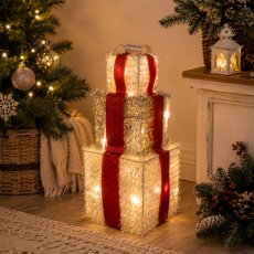 Weihnachtsdekoration – LED-Geschenke 37 cm *6746