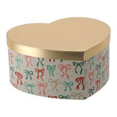 Weihnachtliche Geschenkbox in Herzform, 36 x 33 x 17 cm *8504