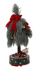 Weihnachtsdekoration – Christbaum mit Zug, 60 cm, LED, Melodie und Bewegung *7873