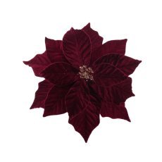 Kunstblume – Weihnachtsstern 32 cm, bordeauxrot – TEB0843