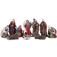 11-teiliges Set aus weihnachtlichen Figuren aus Kunstharz – UGI0799
