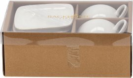2er-Set Tassen mit Untertassen, 250 ml – RIS4214