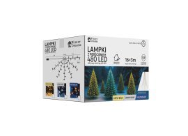 LED-Lichterkette mit Ring, 3 m, 480 Lichter, mehrfarbig, für den Innen-/Außenbereich *6342
