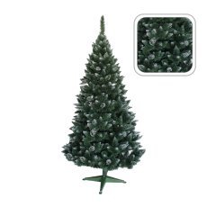 Verschneiter Tannenbaum mit Glitzer und Tannenzapfen, 180 cm *0721*