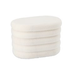 Dekorativer Hocker, 60 x 42 x 39 cm, weiß *3782