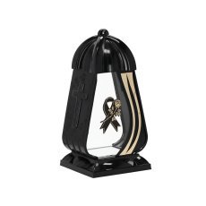 Schwarzer Lampion mit Band, 30 cm *7575