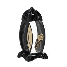 Laterne Marakesz Róża, schwarz, 36 cm * 7599