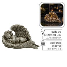 LED-Figur eines liegenden Engelchens, 21 x 10 x 13 cm *0071