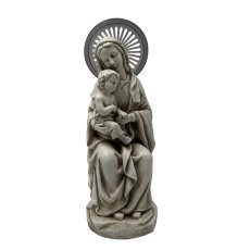 Figur Maria mit Kind und leuchtendem LED-Schein, 13 x 14 x 36,5 cm *0101