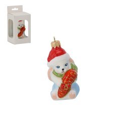 Glaskugel Häschen mit Karotte *4628