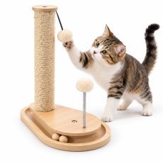 Kratzbaum für Katzen, Säule, 35 x 23 x 40 cm, Beige