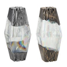 Laterne Hebe, 38,5 cm, Gold, ohne Einsatz, Packung = 4 Stück *2541