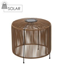 Braune LED-Solarlaterne, 25 cm *2297