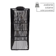 Schwarze LED-Solarleuchte, 55 cm *2389