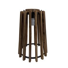 Solarbetriebene LED-Holzleuchte, 47 cm *2396