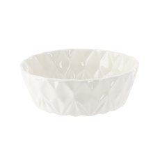 Runde Porzellanschüssel 23 x 23 x 7,5 cm mit gewelltem Rand, Packung = 4 Stück *1016