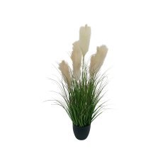 Kunstgras im Topf – beige Pampasgras, 105 cm *1764