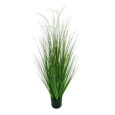 Künstliches Ziergras im Topf – weißes Lampenputzergras, 120 cm *1825