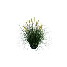 Kunstgras im Topf – gelbes Lampenputzergras, 60 cm *1832