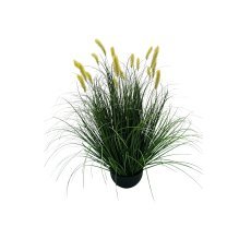 Künstliches Gras im Topf – gelbes Pennisetum, 70 cm *1849