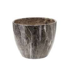 Dekorativer Keramiktopf in Marmoroptik 25 cm - ELI19_9303