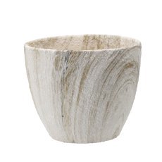 Keramik-Übertopf in Marmoroptik 25 cm - ELI18_9273
