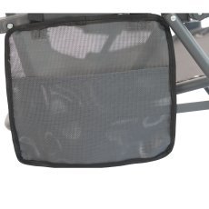 Chomik - Klappbare Gartenliege mit Fußablage - dunkelgrau - LEZ8466