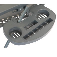 Chomik - Klappbare Gartenliege mit Fußablage - dunkelgrau - LEZ8466