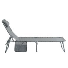 Chomik - Klappbare Gartenliege dunkelgrau - LEZ8480