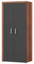Schrank Samba reg 1 - Pflaume/Grafit