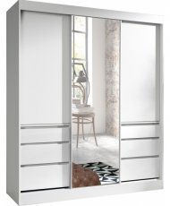 Schrank mit Schiebetüren Haiti - 180 cm - Weiß