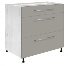 Element mit Schubladen Creativa Cre - 22D 80 - grau
