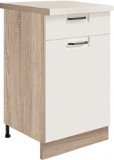Unterer schmaler Schrank Favorit FW3D 45 - weiß