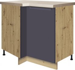 Kutnelement rechts Glamour Gla 14D 100x70 - blau